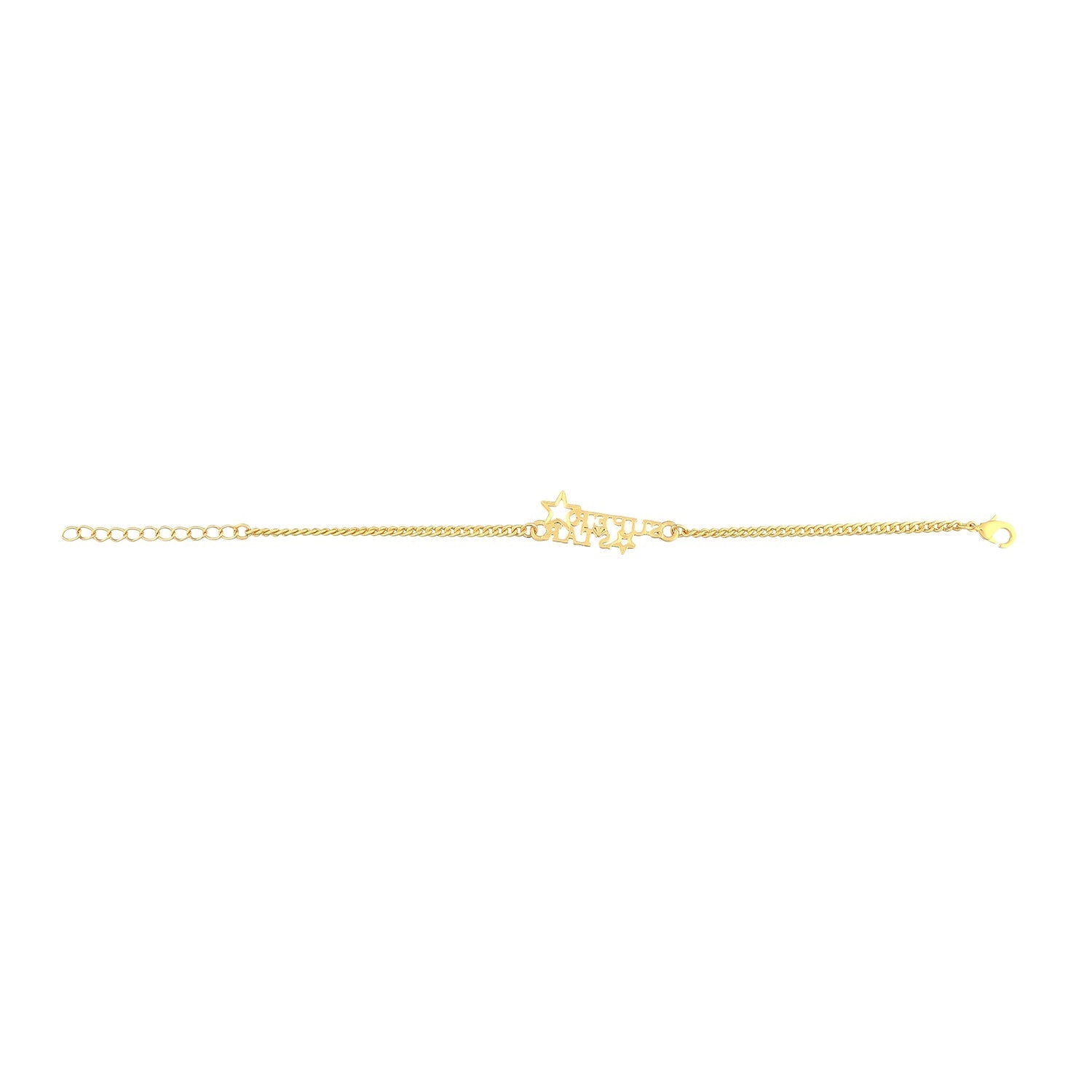 trueBrowns X Voylla Super Star Gold Tone Bracelet Style Rakhi | Swadesiicart