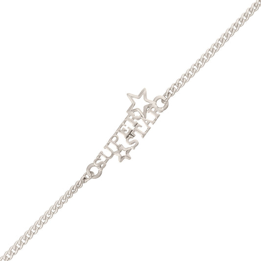 trueBrowns X Voylla Stylish Silver Plated Super Star Bracelet Rakhi | Swadesiicart