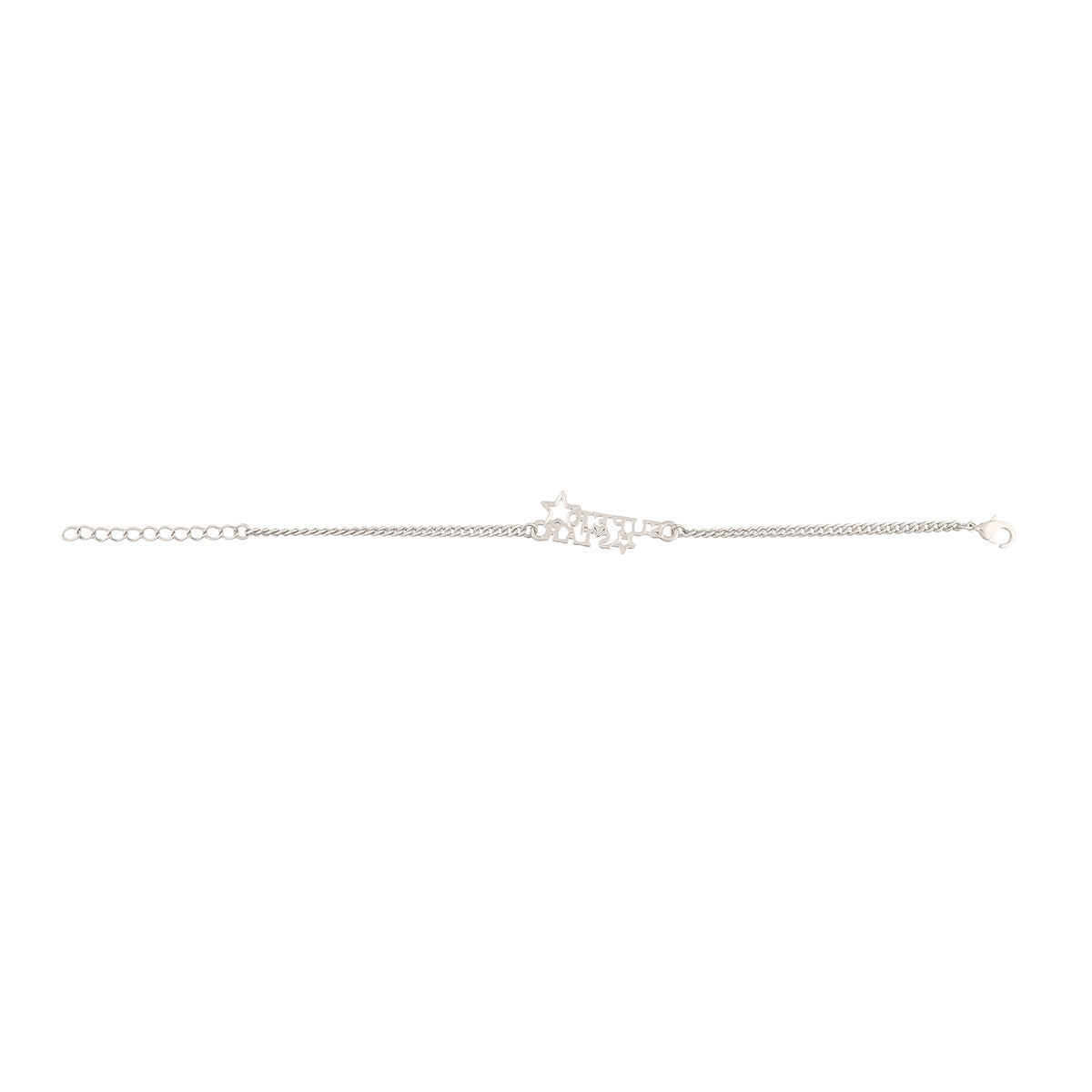 trueBrowns X Voylla Stylish Silver Plated Super Star Bracelet Rakhi | Swadesiicart