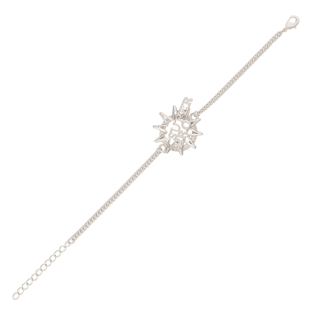trueBrowns X Voylla Stylish Super Bro Silver Plated Bracelet Rakhi | Swadesiicart