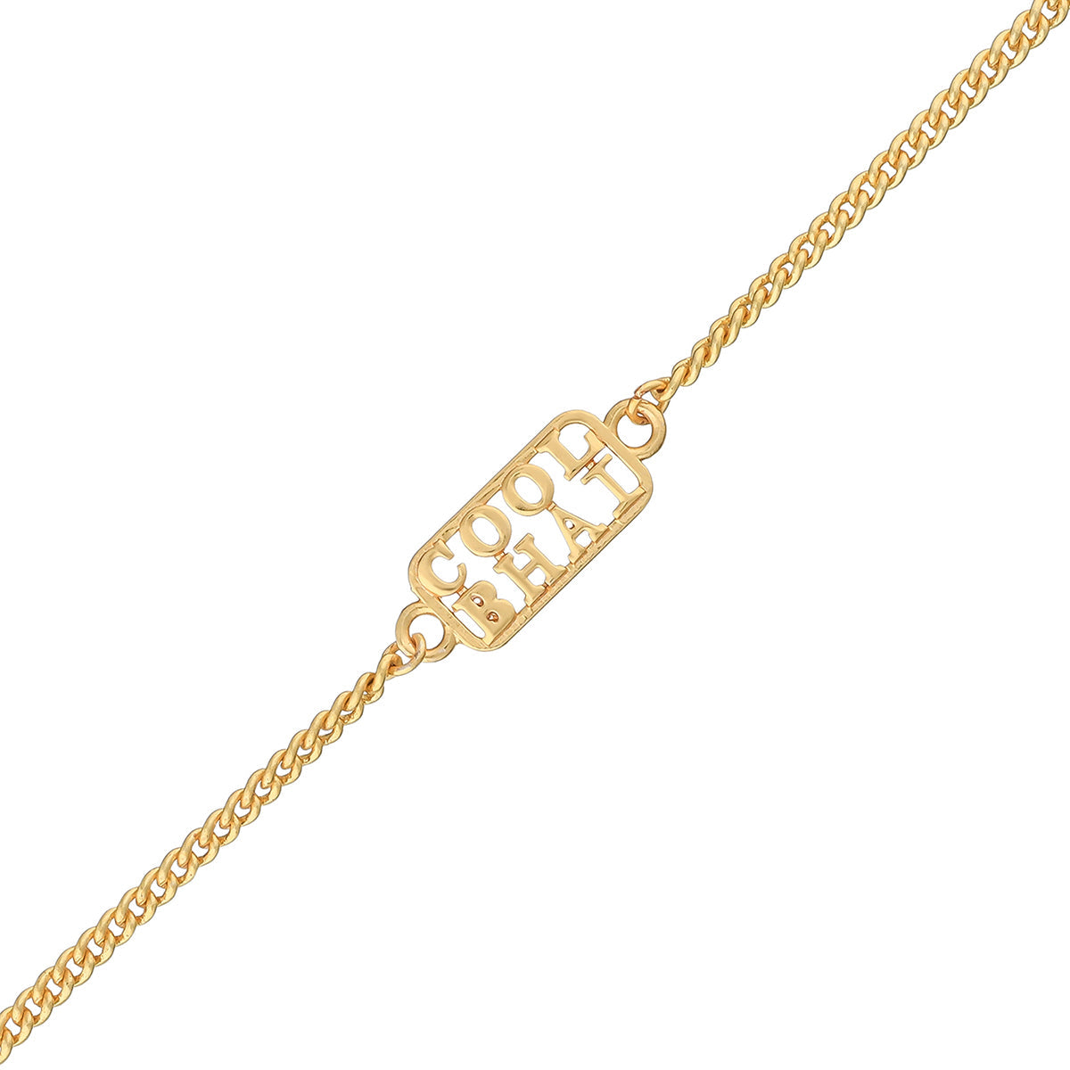 trueBrowns Cool Bhai Gold Tone Bracelet Style Rakhi | Swadesiicart