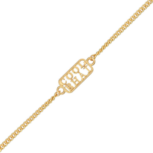 trueBrowns Cool Bhai Gold Tone Bracelet Style Rakhi | Swadesiicart