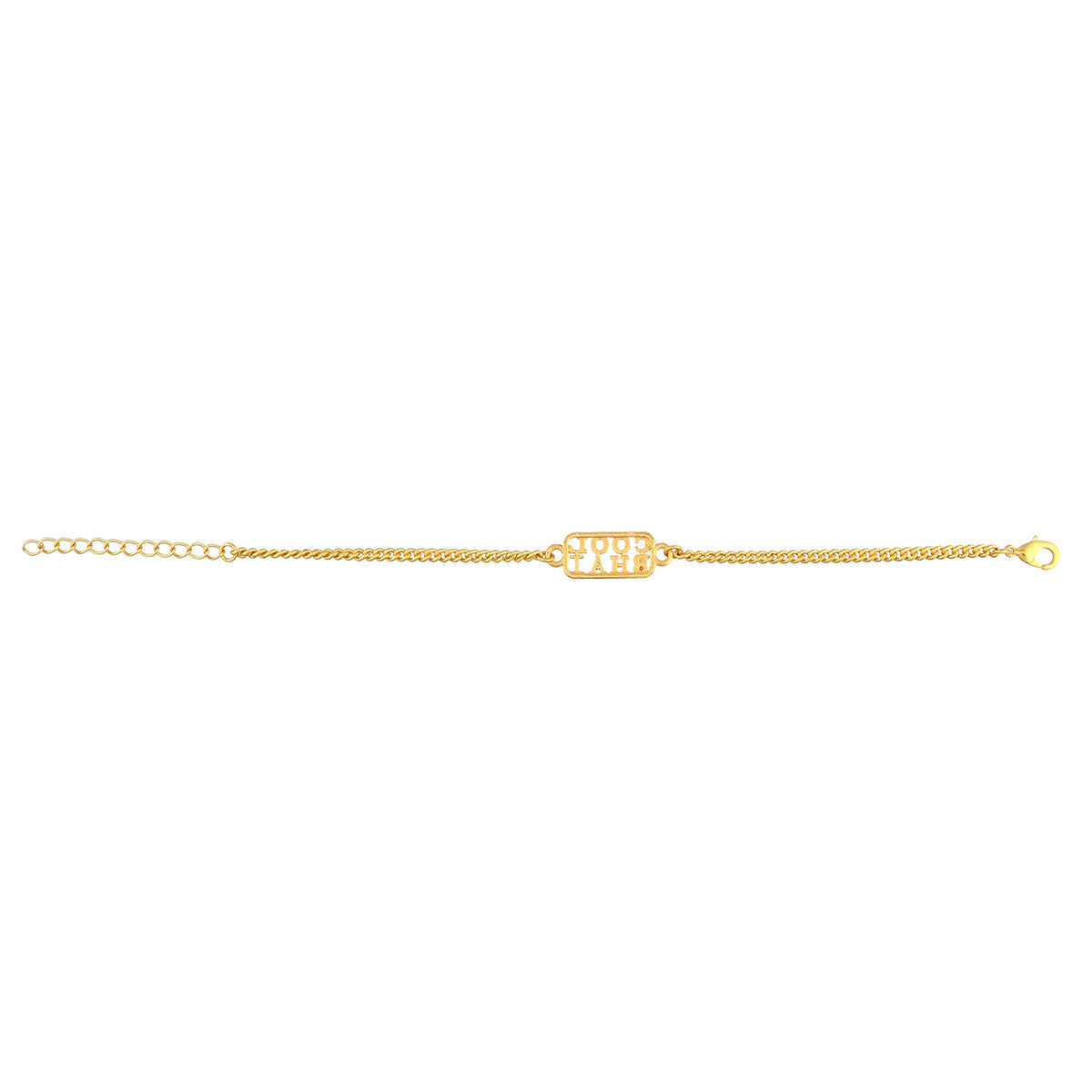 trueBrowns Cool Bhai Gold Tone Bracelet Style Rakhi | Swadesiicart