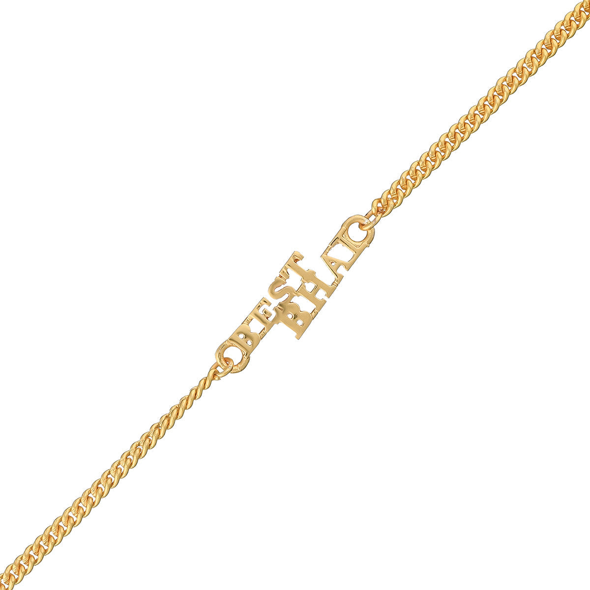 trueBrowns Best Bhai Gold Tone Bracelet Style Rakhi | Swadesiicart