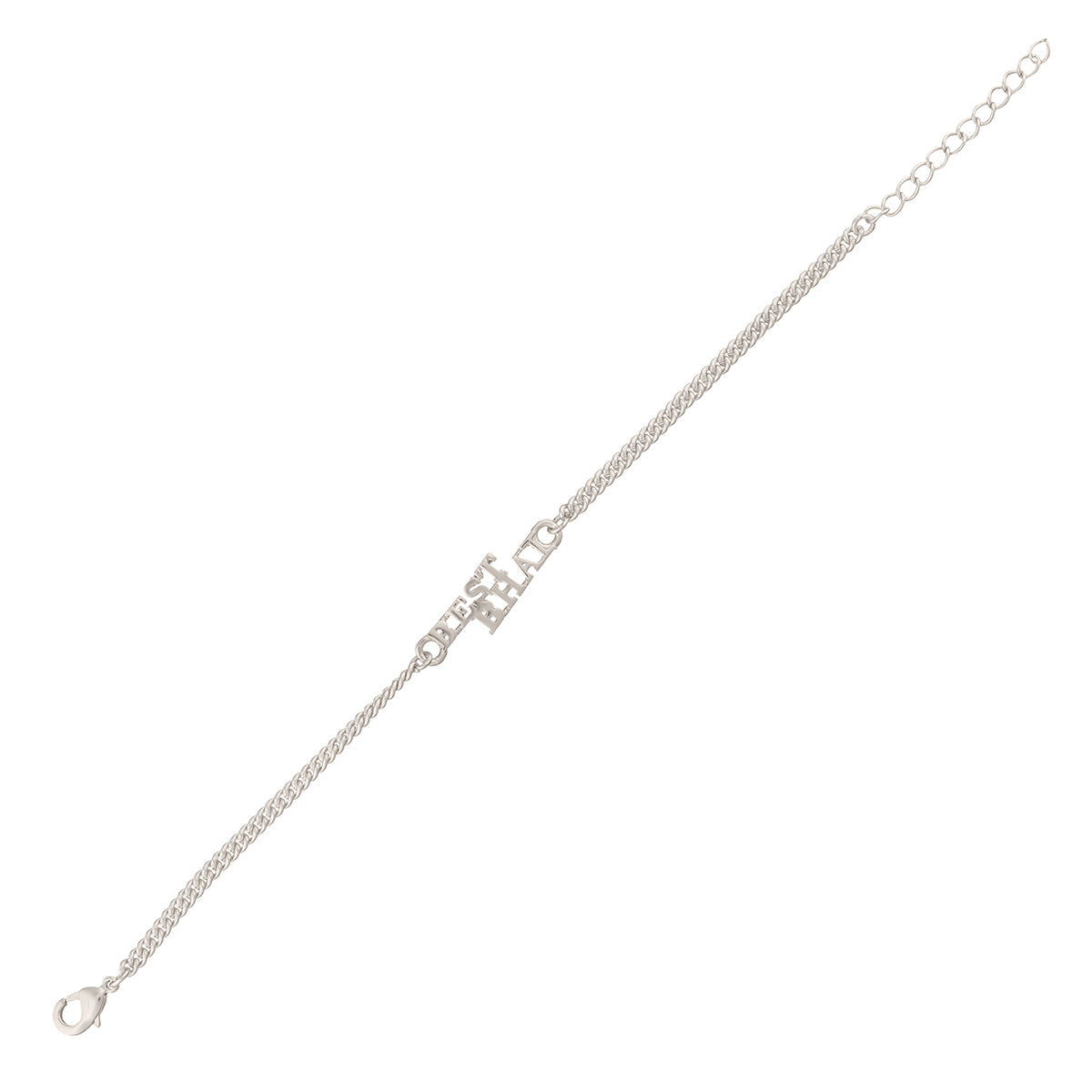 trueBrowns Silver Tone Best Bhai Bracelet Style Rakhi | Swadesiicart