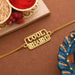 trueBrowns Stylish Gold-Polished Cool Bhabhi Bracelet Rakhi | Swadesiicart