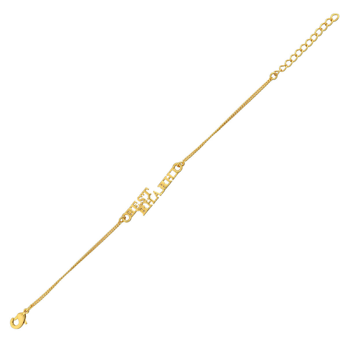 trueBrowns Gold Tone Best Bhabhi Bracelet Rakhi | Swadesiicart