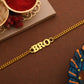 trueBrowns Gold Tone Fashionable BRO Rakhi | Swadesiicart