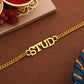 trueBrowns Stylish Gold Tone STUD Rakhi | Swadesiicart