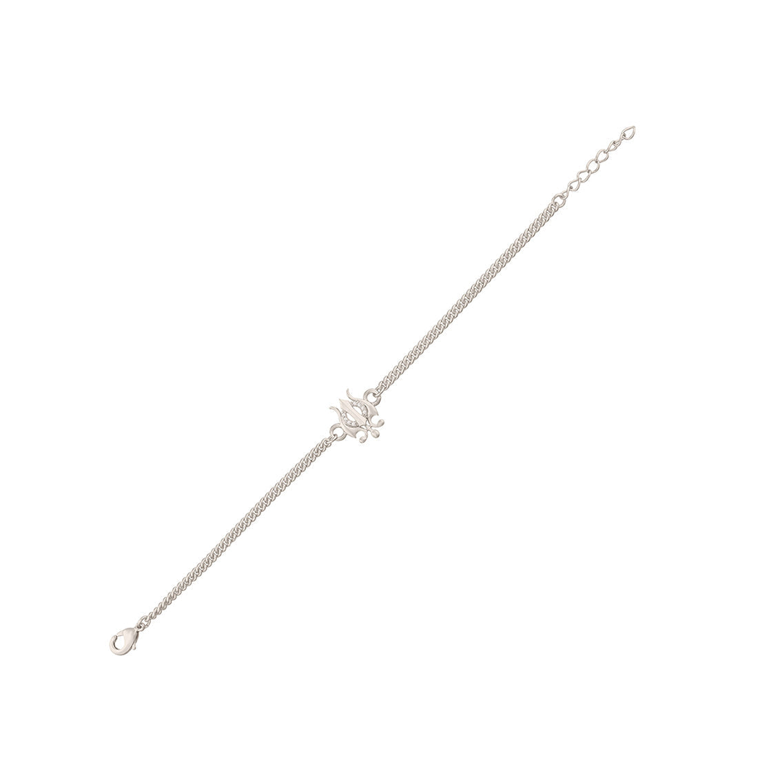 trueBrowns Trishul Silver Tone Bracelet Rakhi | Swadesiicart