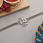 trueBrowns Trishul Silver Tone Bracelet Rakhi | Swadesiicart