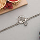 trueBrowns Silver Tone Ganesha Bracelet Rakhi | Swadesiicart