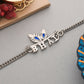 trueBrowns Peacock Feather Motif Silver Plated Bhai Bracelet Rakhi | Swadesiicart