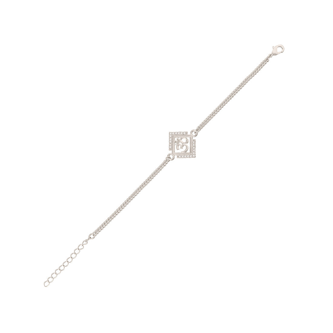 trueBrowns Auspicious OM Silver Plated Bracelet Rakhi | Swadesiicart