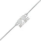 trueBrowns Stylish Silver Tone Bracelet Style Bhabhi Rakhi | Swadesiicart