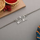 trueBrowns Stylish Silver Tone Bracelet Style Bhabhi Rakhi | Swadesiicart