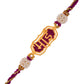 trueBrowns X Voylla Magenta Gold Bhai Rakhi For Brother | Swadesiicart