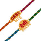 trueBrowns X Voylla Desi Bhai-Bhabhi Multi Color Thread Lumba Rakhi Combo For Bhaiya Bhabhi | Swadesiicart