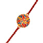 trueBrowns X Voylla Abstract Mosaic Multi-Color Enamel Rakhi For Brother | Swadesiicart