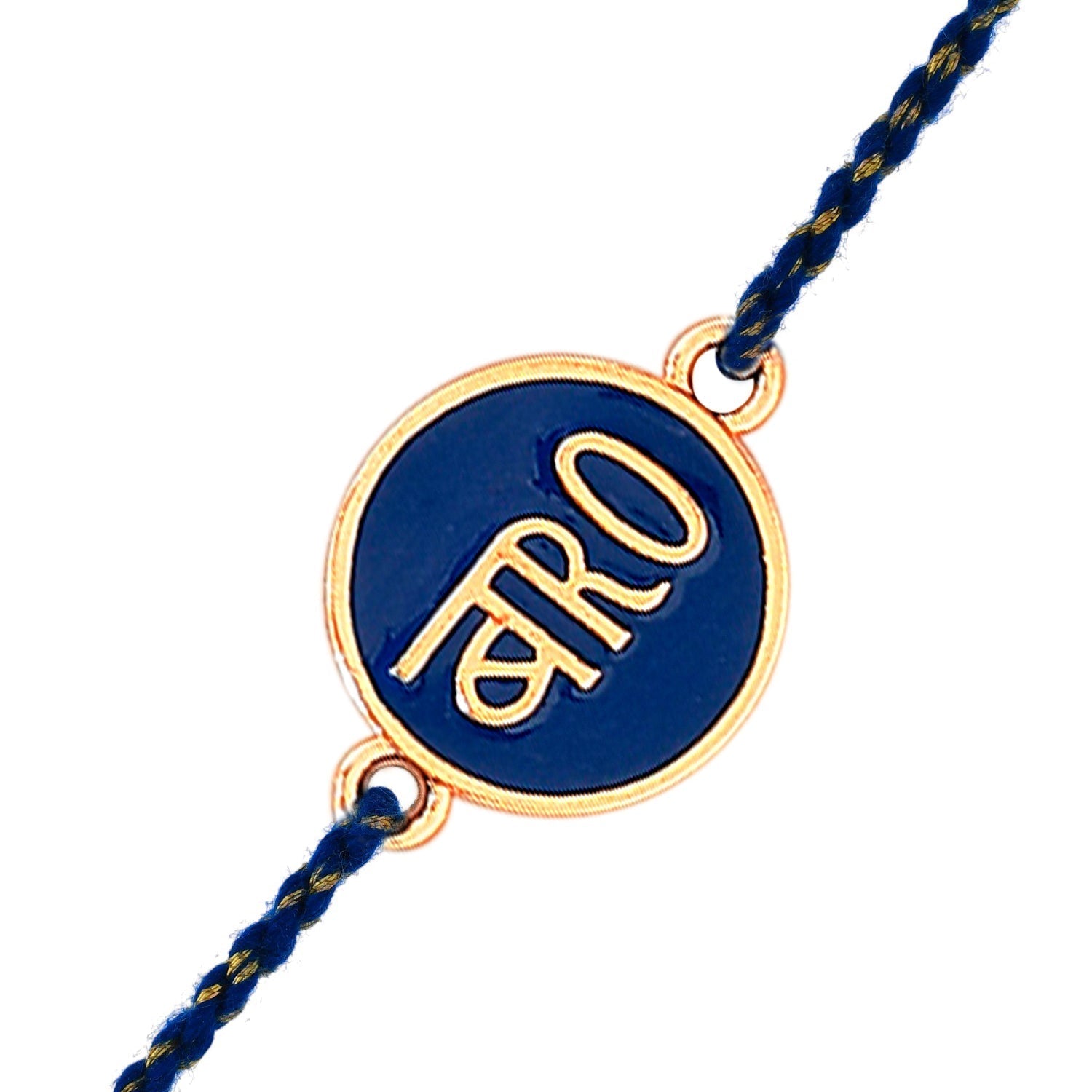 trueBrowns X Voylla Blue Enamel Bro Rakhi For Brother | Swadesiicart