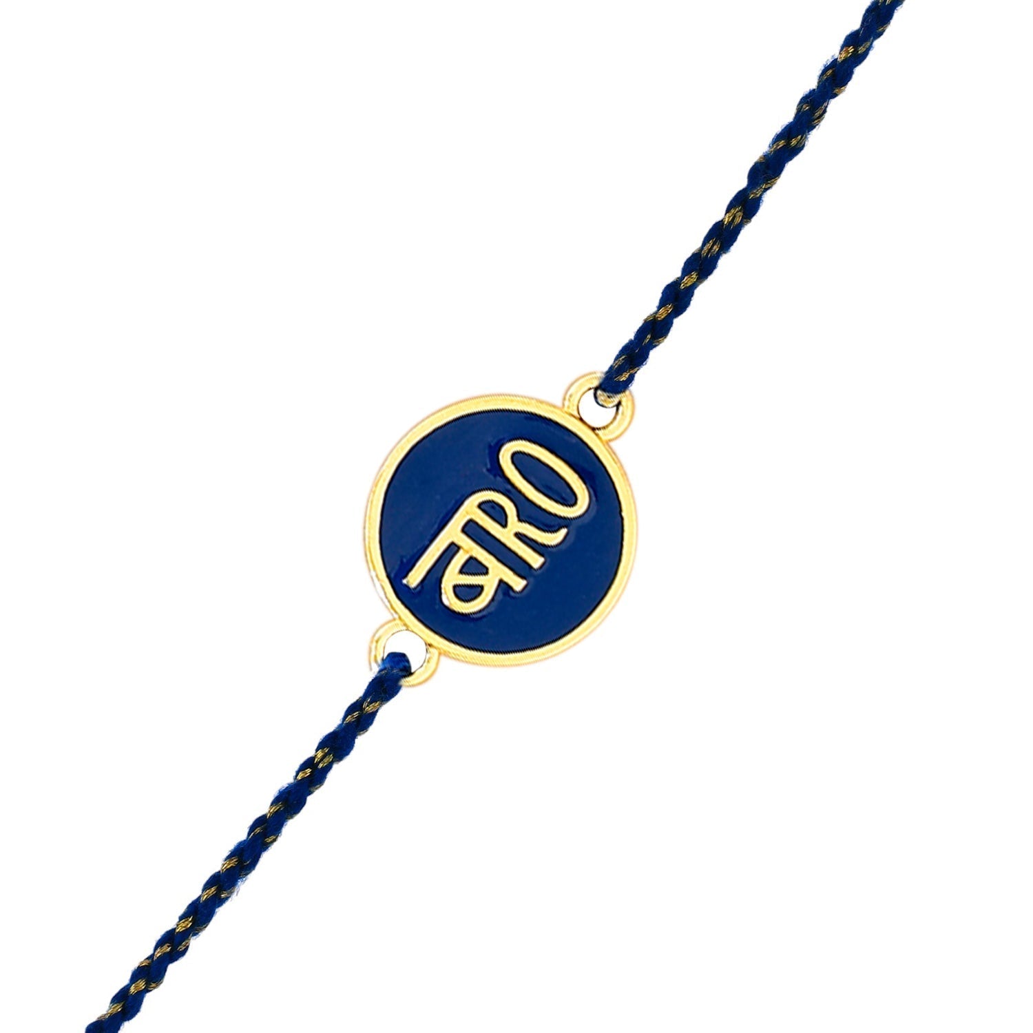 trueBrowns X Voylla Blue Enamel Bro Rakhi For Brother | Swadesiicart