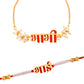 trueBrowns X Voylla Red Enamel Bhai-Bhabhi Lumba Rakhi Combo For Bhaiya Bhabhi | Swadesiicart