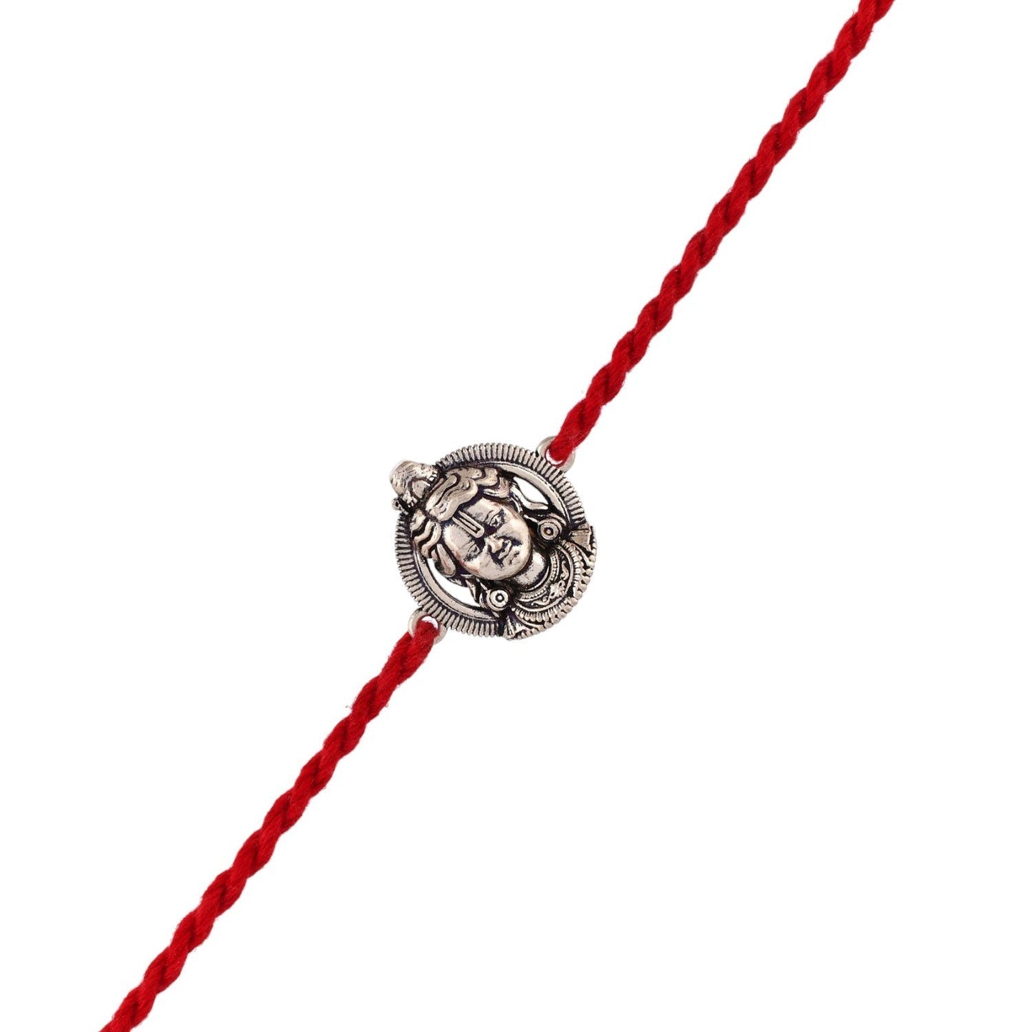 trueBrowns X Voylla Ram Lalla Silver Oxidised Rakhi For Brother | Swadesiicart