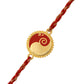 trueBrowns Gold Tone Sterling Silver Stylized Ganesha Rakhi | Swadesiicart