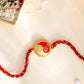 trueBrowns Gold Tone Sterling Silver Stylized Ganesha Rakhi | Swadesiicart