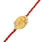 trueBrowns Sterling Silver Red "Bhai" Floral Rakhi | Swadesiicart