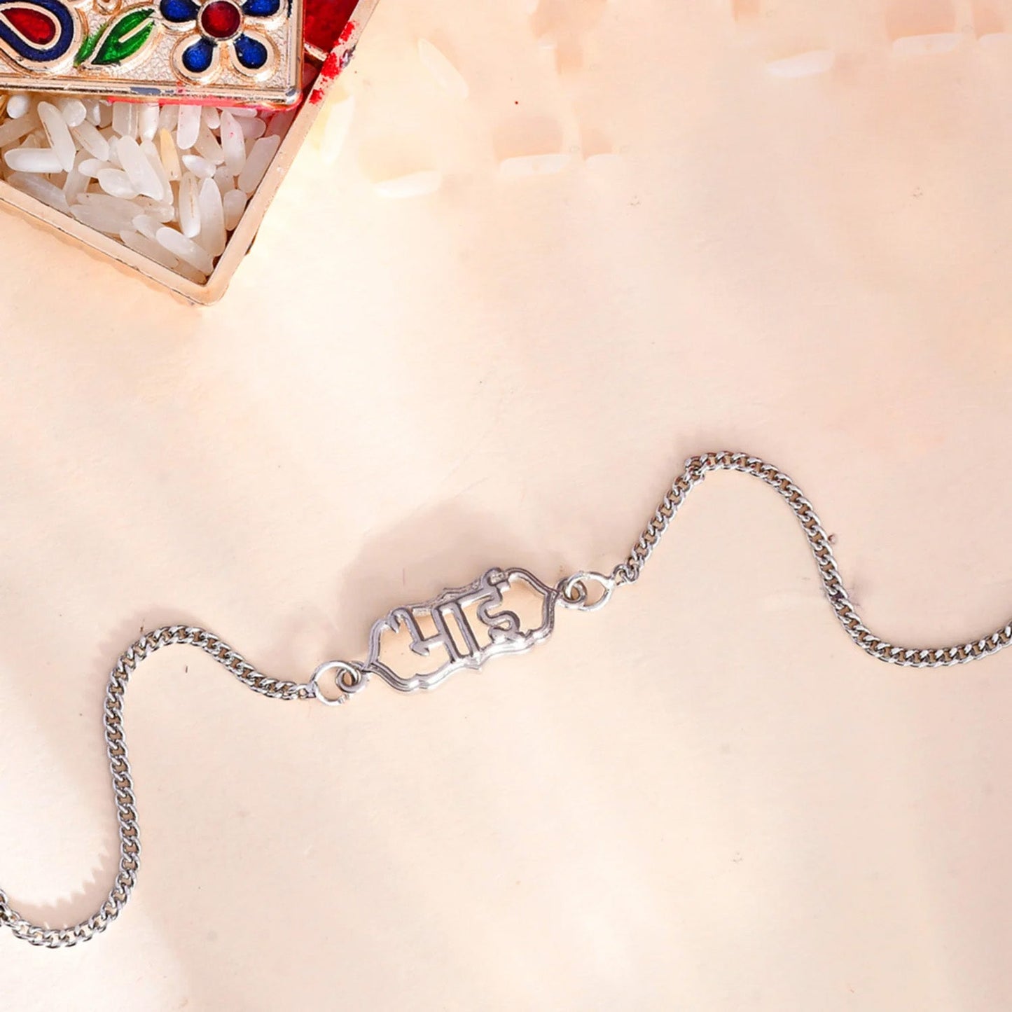 trueBrowns Sterling Silver Bhai Inscribed Rakhi | Swadesiicart