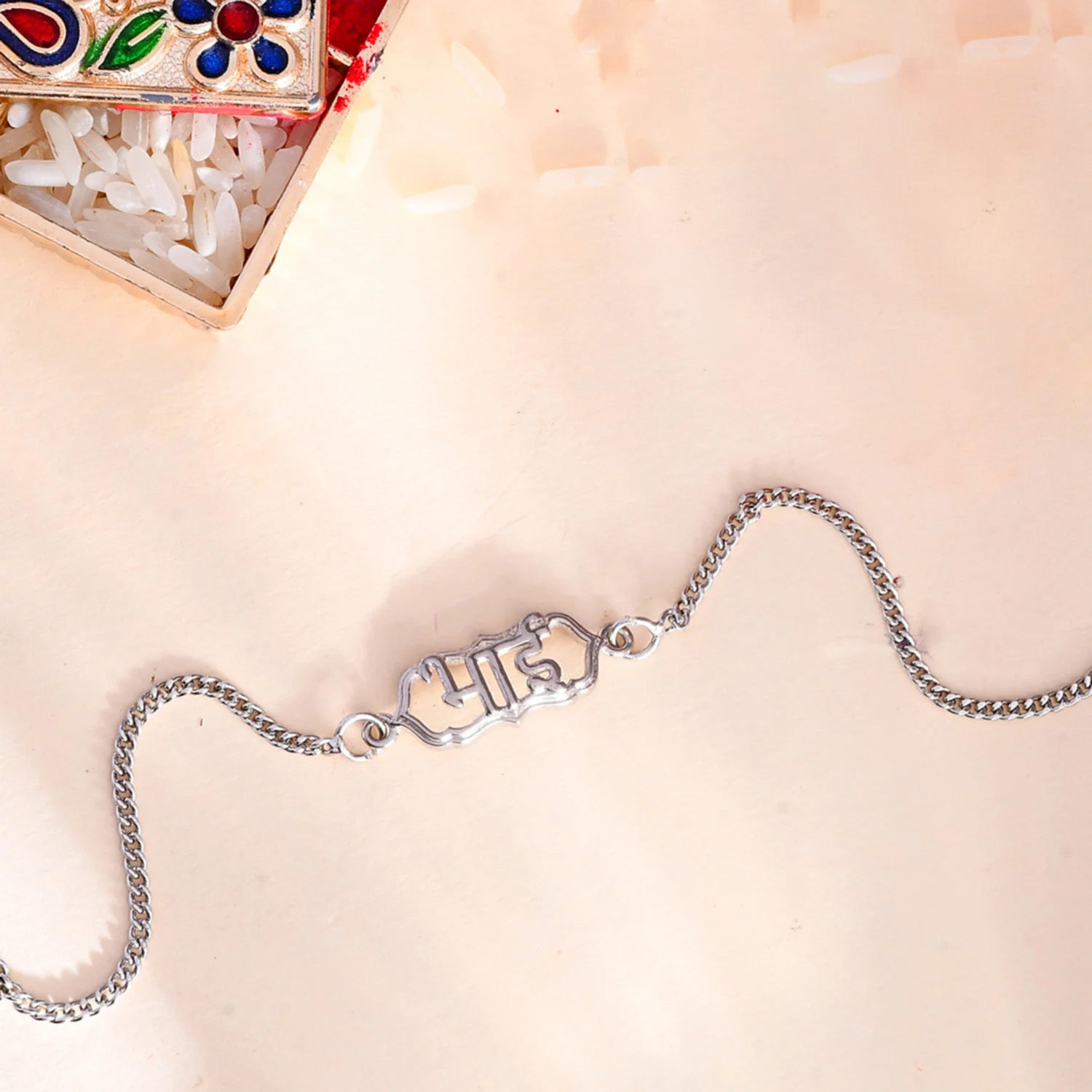 trueBrowns Sterling Silver Bhai Inscribed Rakhi | Swadesiicart