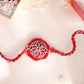 trueBrowns X Voylla Sterling Silver Filigree Red Rakhi | Swadesiicart