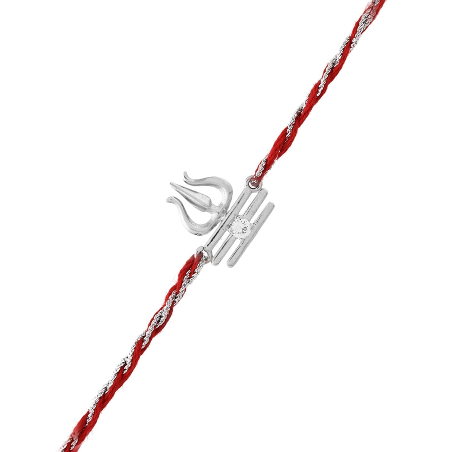 trueBrowns X Voylla Sterling Silver Trishul Rakhi | Swadesiicart