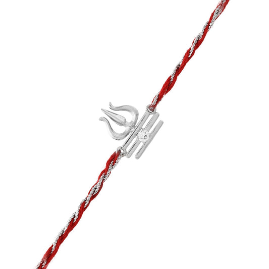 trueBrowns X Voylla Sterling Silver Trishul Rakhi | Swadesiicart