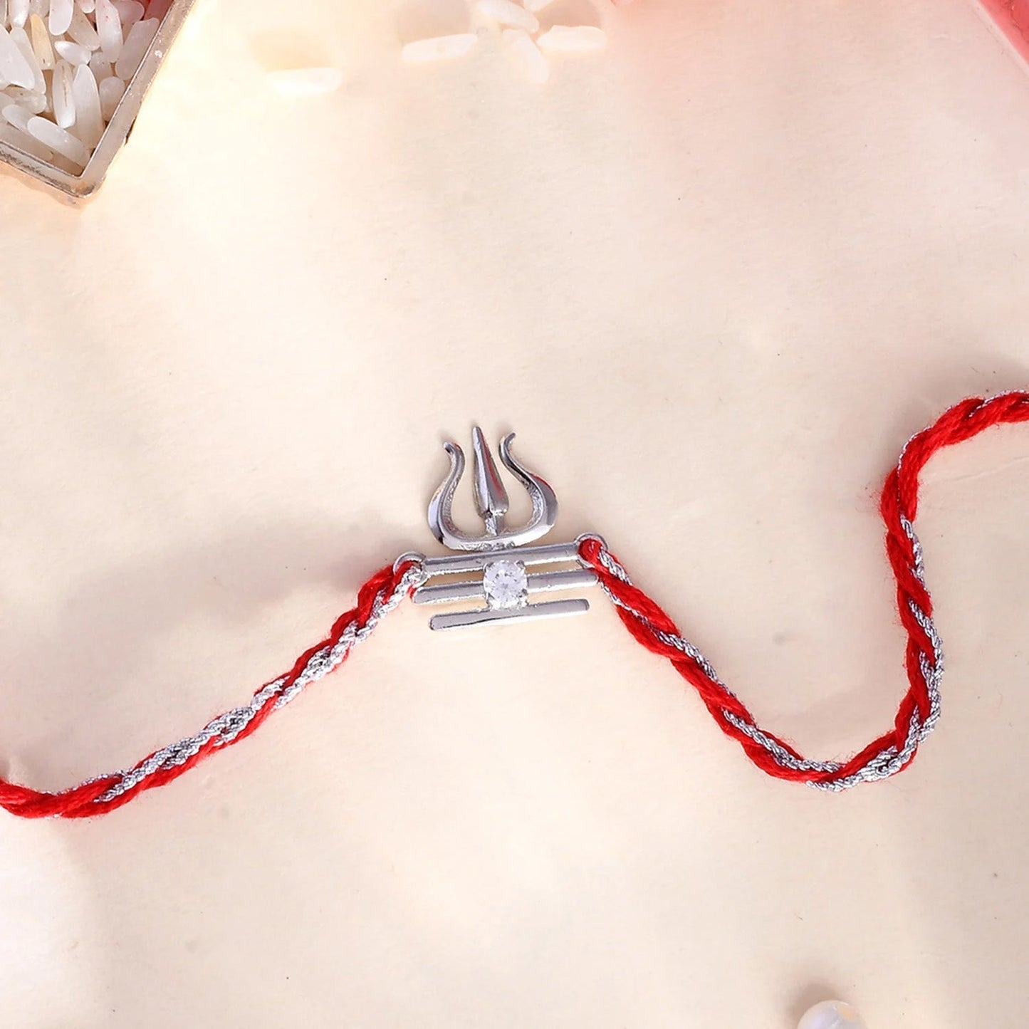 trueBrowns X Voylla Sterling Silver Trishul Rakhi | Swadesiicart