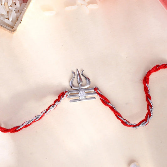 trueBrowns X Voylla Sterling Silver Trishul Rakhi | Swadesiicart