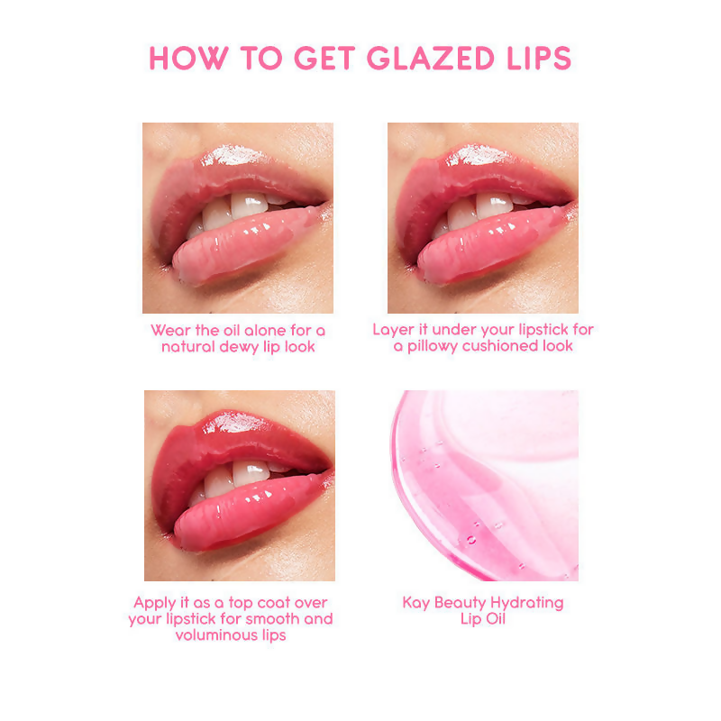 Kay Beauty Hydrating Lip Oil Gloss (Hydrate & Treat) | Swadesiicart
