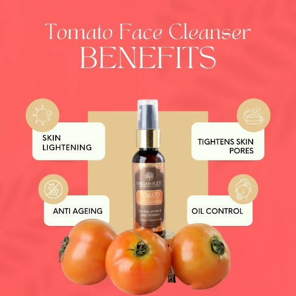 Organicos Tomato Face Cleanser - Swadesiicart
