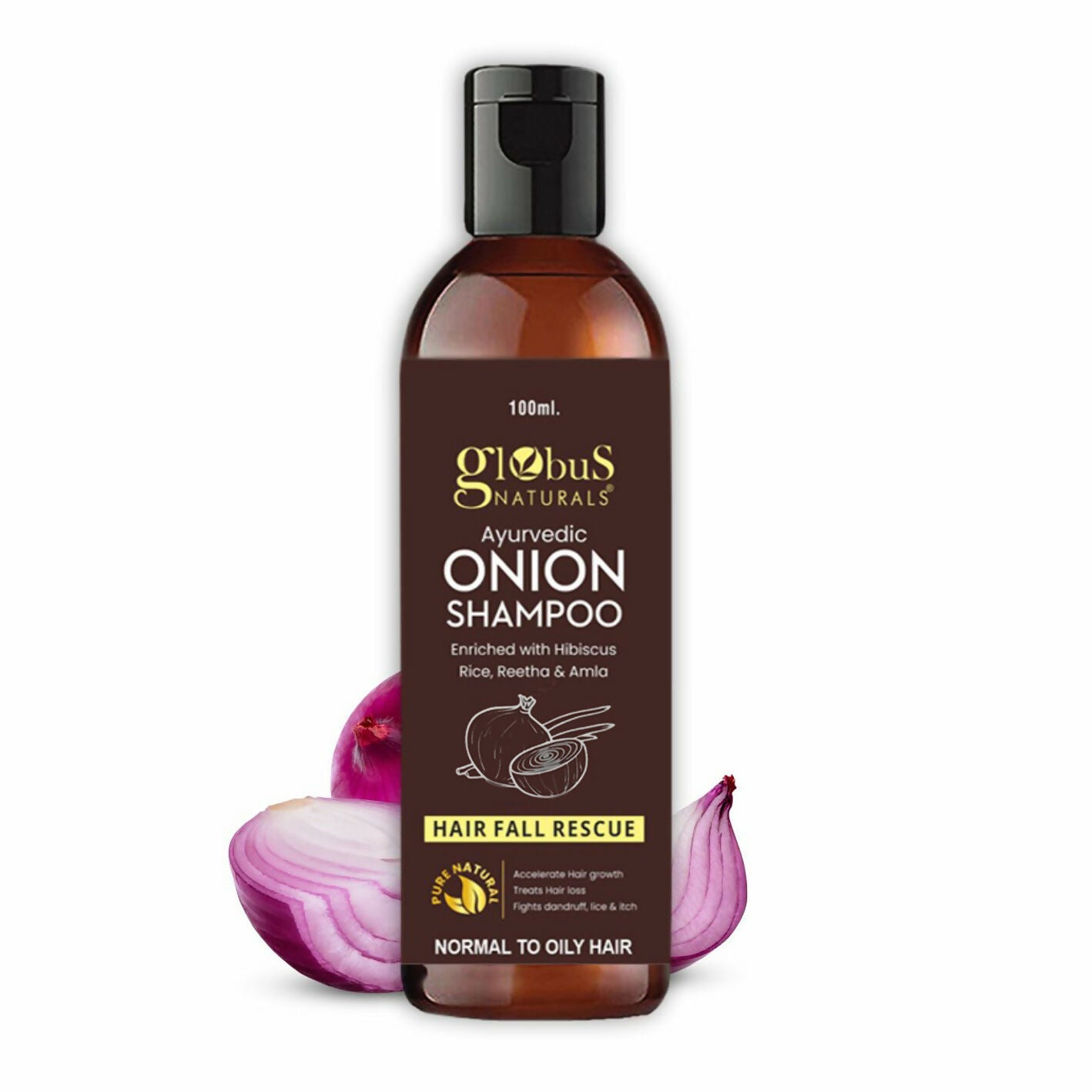 Globus Naturals Onion Shampoo | Swadesiicart
