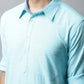 Even Apparels Blue Color Pure Cotton Solid Men's Kurta With Shirt Collar (SLD1132) | Swadesiicart