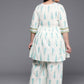 Ahalyaa Women's Traditional wear Co-ords - Off White - Swadesiicart
