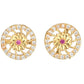 AanyaCentric Gold-Polished Short Mangalsutra Set with Earrings
