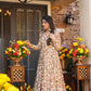 Aayaa Designer Printed Full Flared Suit