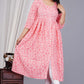 VOJ Women's Babypink Rayon Floral Printed Frontsilt Anarkali Kurta | Swadesiicart