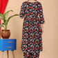 VOJ Women's Black Rayon Floral Print Kurta, Pant & Dupatta Set (Umbrella Cut) | Swadesiicart