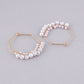 VOJ Women Gold-Polished Peral Hoop Earrings - Swadesiicart