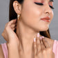 VOJ Women Gold-Polished Double Hoop Earrings - Swadesiicart
