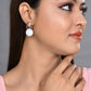 VOJ Women Gold-Polished Butterfly Pearl Studs Earrings - VOJ (Valley Of Jewellery)