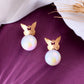 VOJ Women Gold-Polished Butterfly Pearl Studs Earrings - Swadesiicart